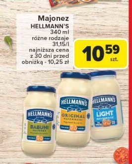 Majonez light Hellmann's promocja w Carrefour