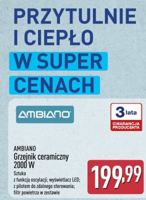 Grzejnik ceramiczny 2000 W AMBIANO promocja w Aldi