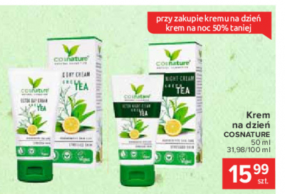 Krem na dzień zielona herbata Cosnature promocja