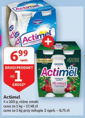Jogurt botanicals Danone actimel promocja