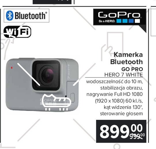 Kamera hero7 chdhb-601rw white Gopro promocja