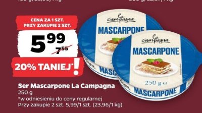 Ser Mascarpone La Campagna promocja w Netto