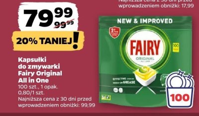Kapsułki do zmywarki Original All in One 100 szt. promocja w Netto