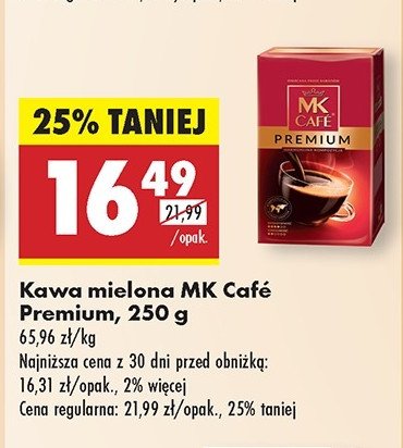 Kawa MK Cafe Premium promocja w Biedronka