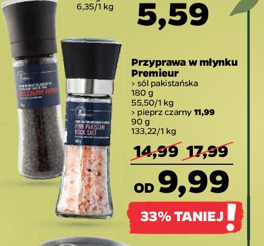Pieprz czarny ziarnisty m艂ynek Premieur promocja