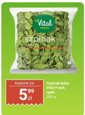 Szpinak baby Gobio promocja w Biedronka