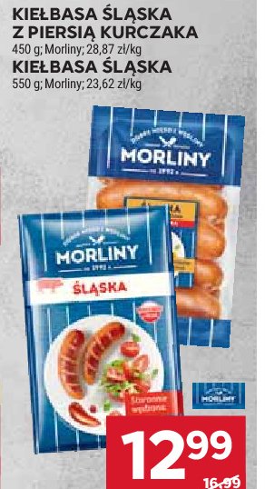 Kiełbasa śląska z piersią kurczaka Morliny promocja