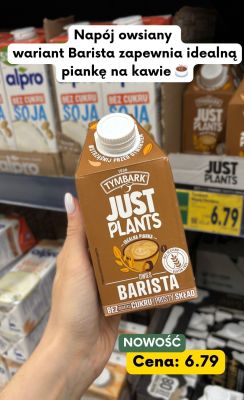 Napój owsiany Just Plants Barista promocja w Kaufland