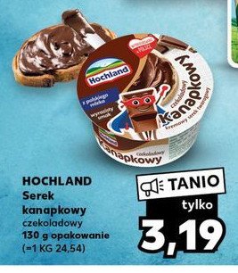 Serek czekoladowy Hochland kanapkowy promocja