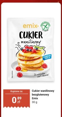 Cukier wanilinowy bezglutenowy  promocja w Dino