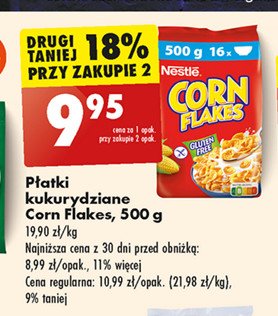 Płatki śniadaniowe Nestle corn flakes Corn flakes (nestle) promocja w Biedronka