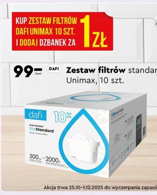 Zestaw filtrów standard Unimax 10 szt. promocja w Biedronka