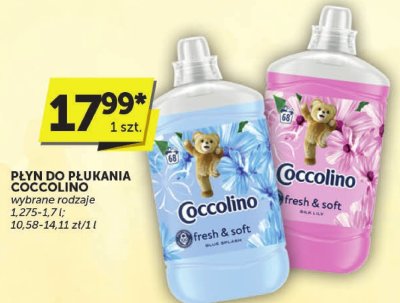 Płyn do płukania Coccolino wybrane rodzaje 1.275-1.7l promocja w Euro Sklep