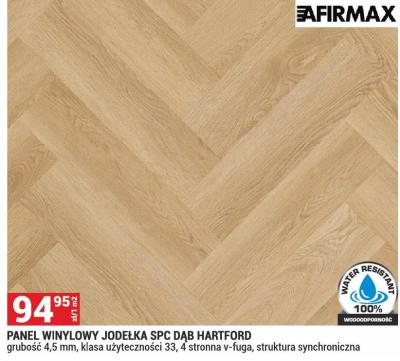 Panel winylowy Jodełka SPC Dąb Hartford promocja w Merkury Market