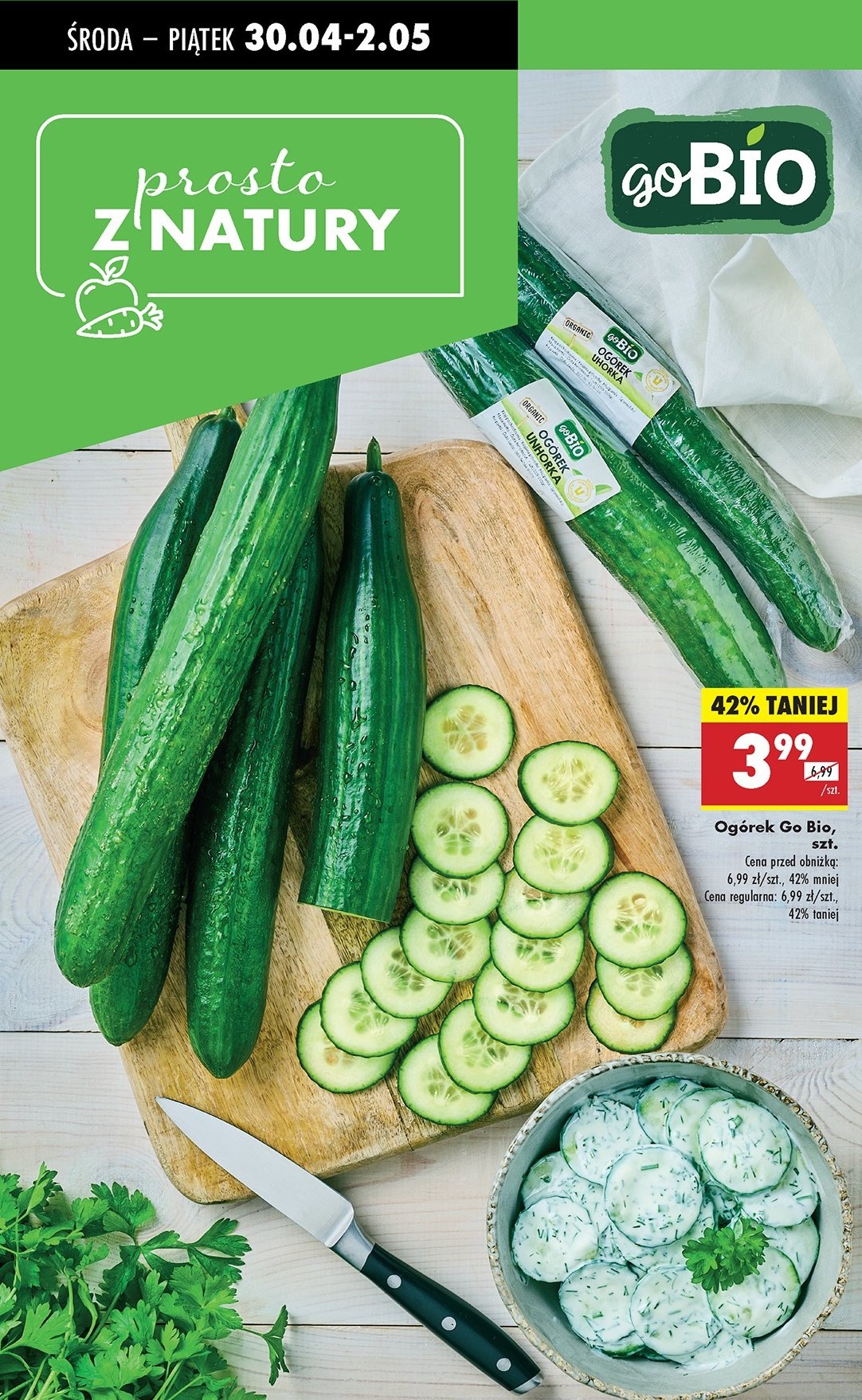 Ogórek bio Gobio promocja w Biedronka
