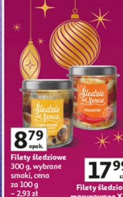 Filety śledziowe wybrane smaki promocja w Auchan