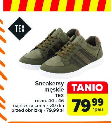 Sneakersy męskie 40-46 Tex promocja