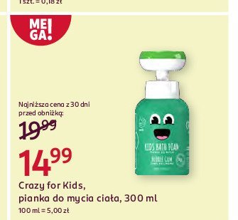 Pianka o zapachu gumy balonowej Hiskin crazy for kids promocja