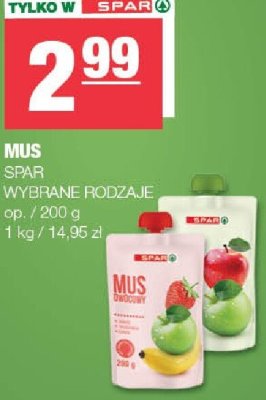 Mus spar wybrane rodzaje promocja w SPAR