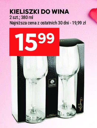 Kieliszki do wina 380 ml promocja