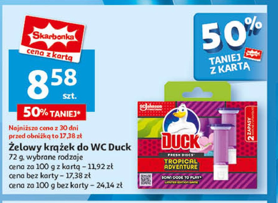 Krążek żelowy tropical adventure Duck fresh discs promocja w Auchan