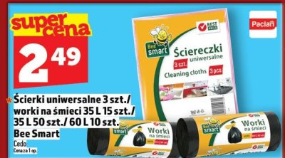 Worki na śmieci Bee Smart 60 L 10 szt. promocja w TOPAZ