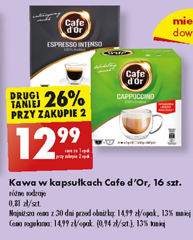 Kawa Cafe d'or espresso intenso promocja