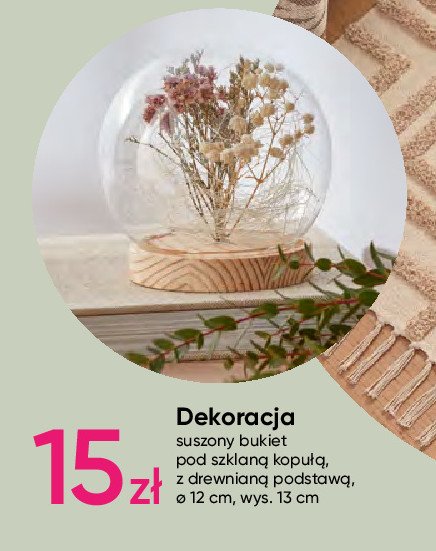 Dekoracja w szklanej kopule led 12.5 cm promocja