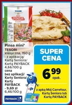Pinsa mini TESORI promocja w Carrefour Market