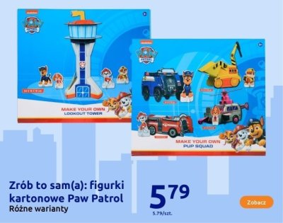 Zrób to sam(a): Figurki kartonowe Paw Patrol Różne warianty promocja w Action