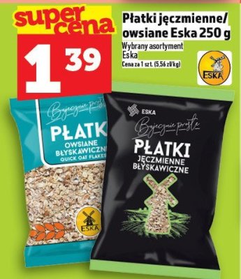 Płatki jęczmienne/owsiane Eska 250g promocja w TOPAZ
