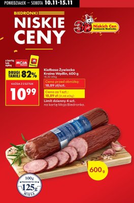 Kiełbasa Żywiecka Kraina Wędlin 600g promocja w Biedronka
