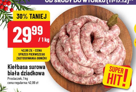 Kiełbasa biała surowa Prosiaczek promocja