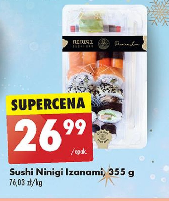 Sushi izanami Ninigi promocja w Biedronka