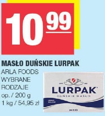 Masło duńskie Lurpak Arla Foods promocja w SPAR