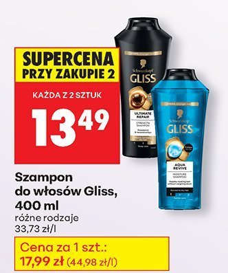 Szampon do włosów Gliss, 400 ml promocja w Biedronka