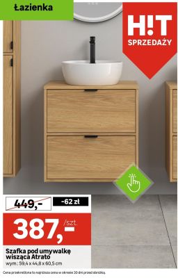 Szafka pod umywalkę wisząca Atrato promocja w Leroy Merlin