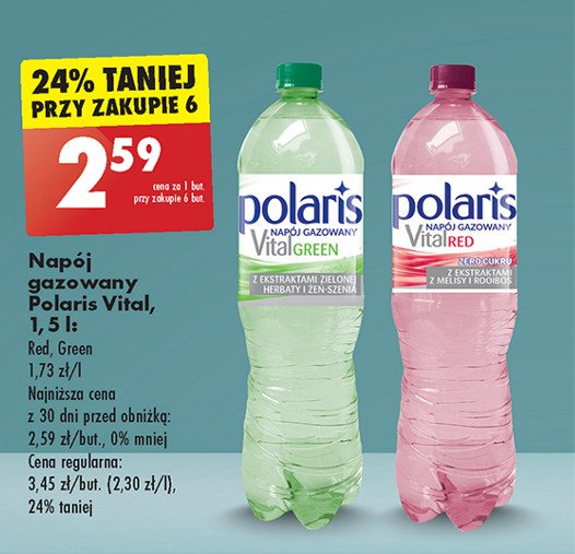 Woda green Polaris vital promocja