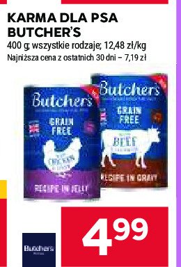 Karma dla psa wołowina-wątróbka Butcher's promocja