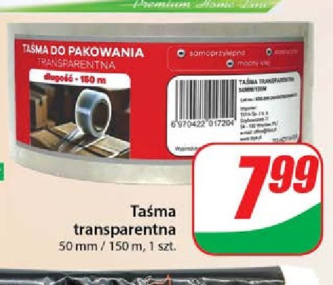 Taśma transparentna 5 cm x 150 m promocja