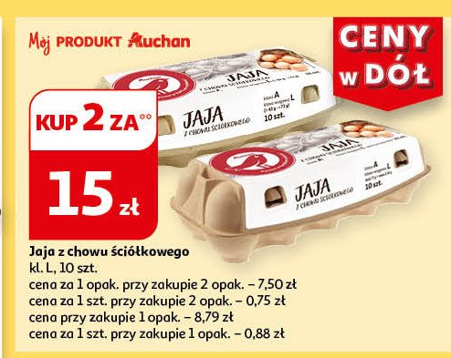 Jaja 艣ci贸艂kowe kl. l Auchan promocja