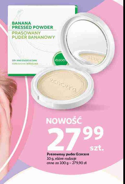 Puder prasowany bananowy Ecocera promocja