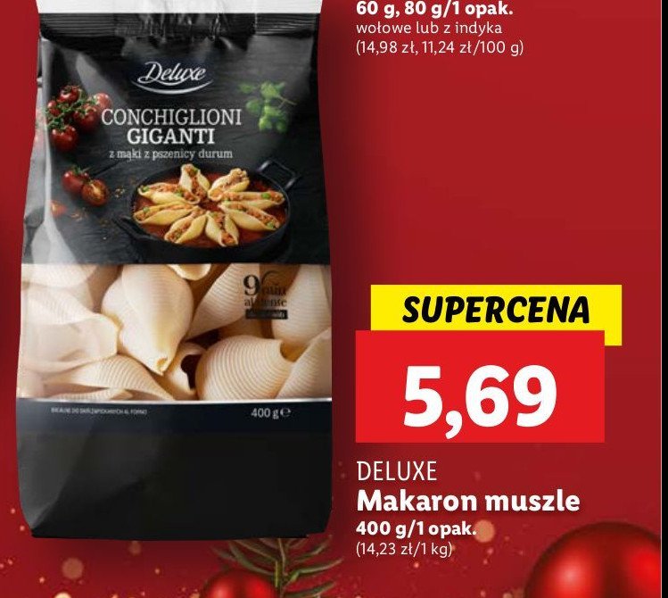 Makaron conchiglioni Deluxe promocja