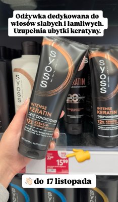 Odżywka Intense Keratin do włosów promocja w Rossmann