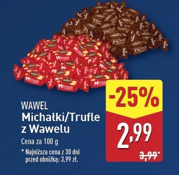 Cukierki Wawel michałki z wawelu klasyczne promocja w Aldi