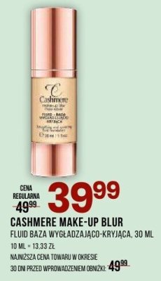 Fluid baza wygładzająca Cashmere Make-Up Blur promocja w Drogerie Natura