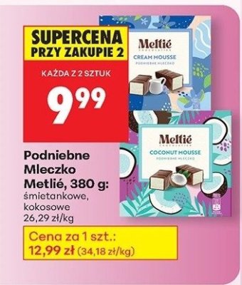 Mleczko podniebne kokosowe promocja w Biedronka