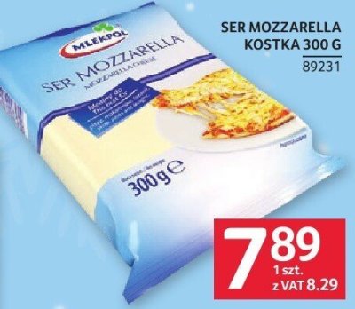Ser Mozzarella kostka Mlekpol promocja w Selgros