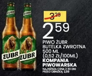 Piwo Żubr promocja w Wafelek