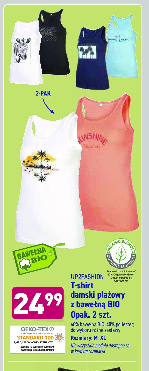 T-shirt damski plażowy m-xl Up2fashion promocja